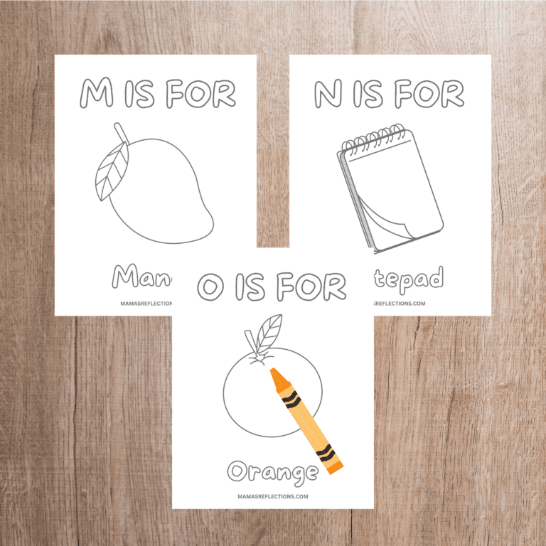M-O Coloring Page for kids