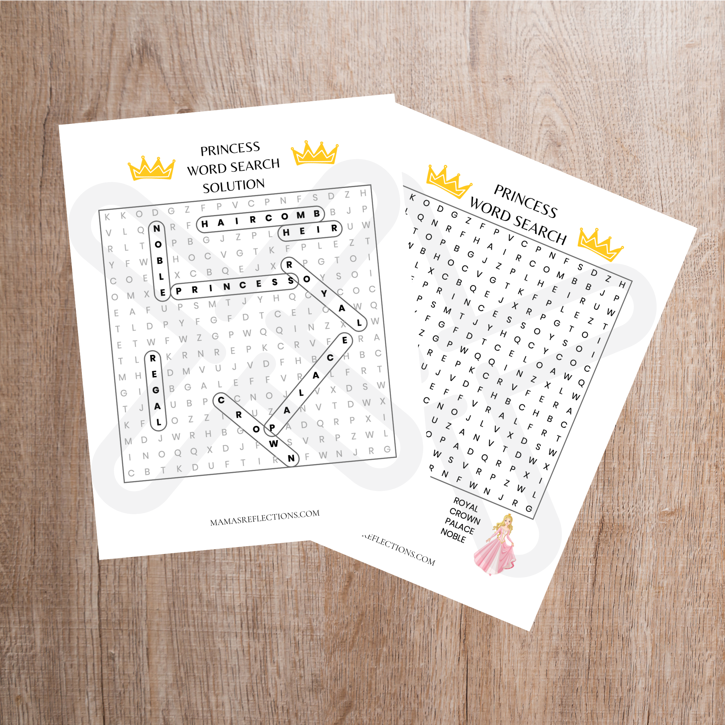 Princess Word Search Cover (2)