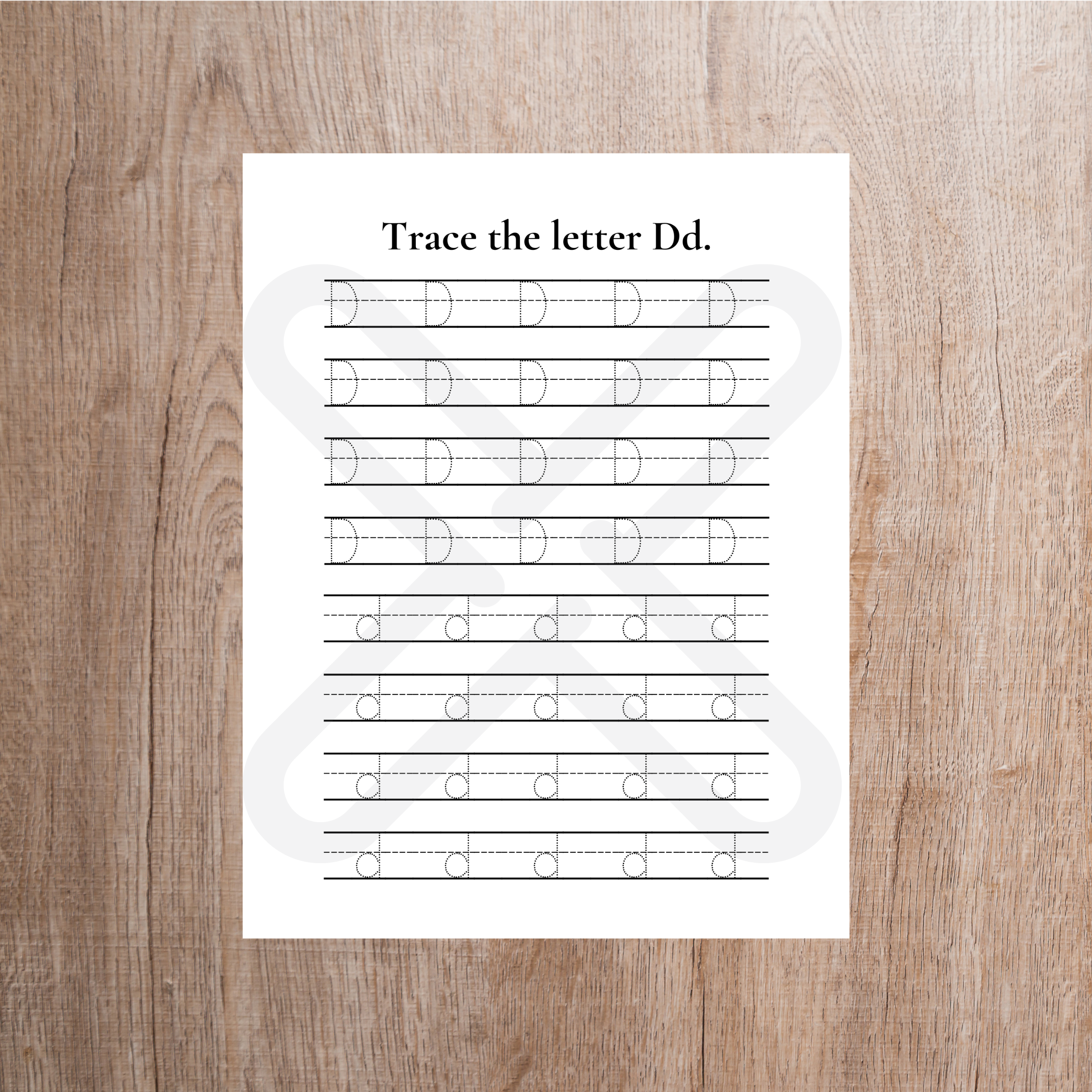 Trace-The-Letter-D