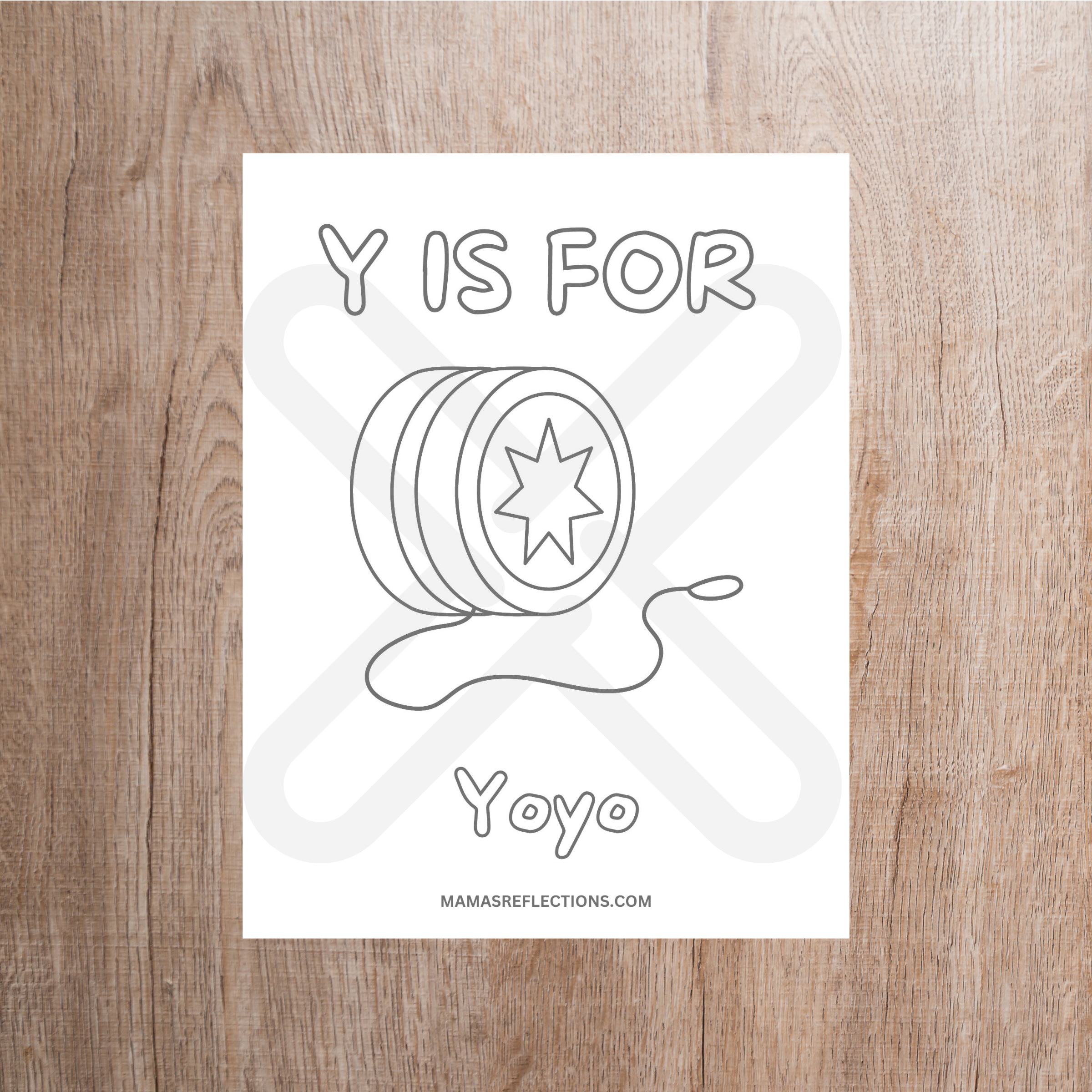 W-Z Coloring Page
