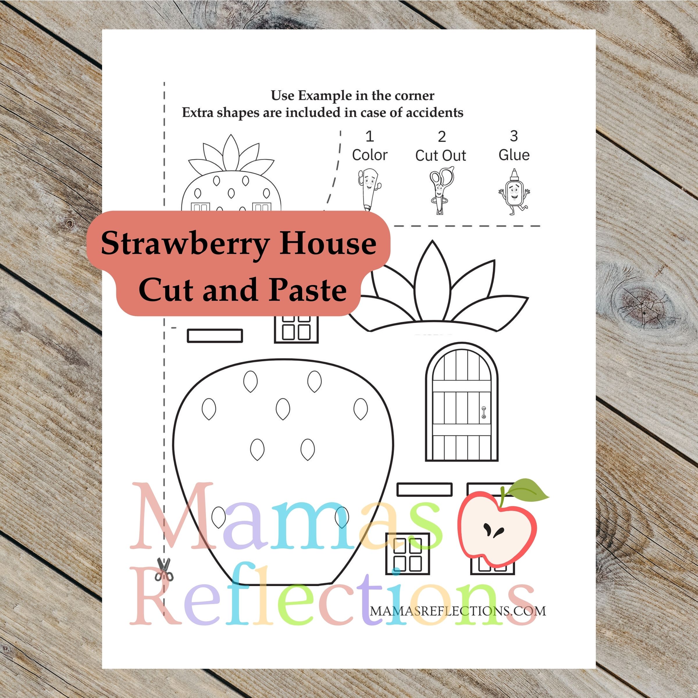 strawberry-house-cut-and-paste