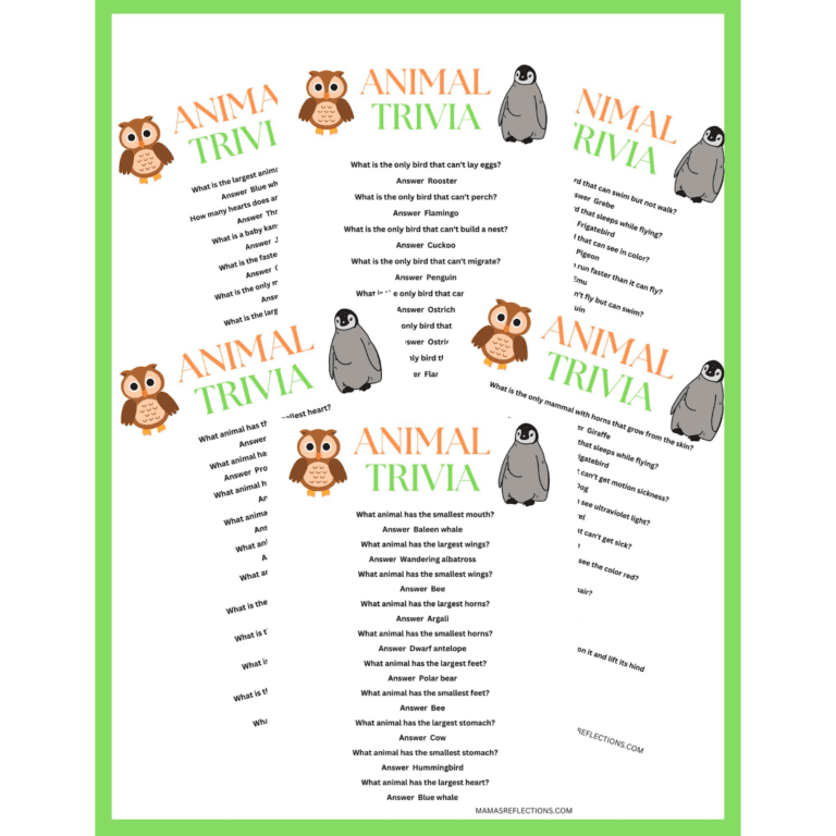 Animal Trivia for kids