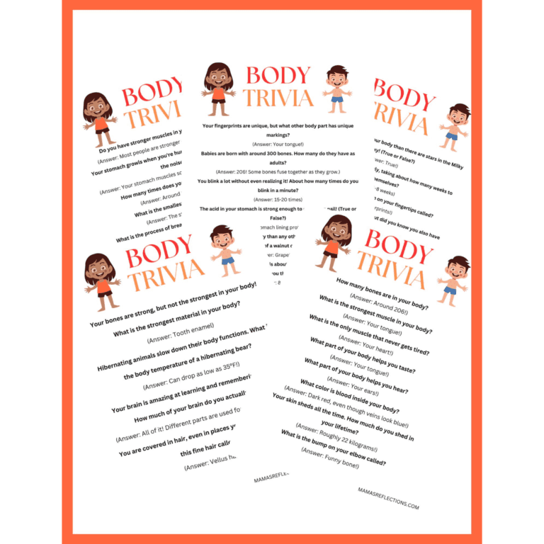 Body Trivia for kids