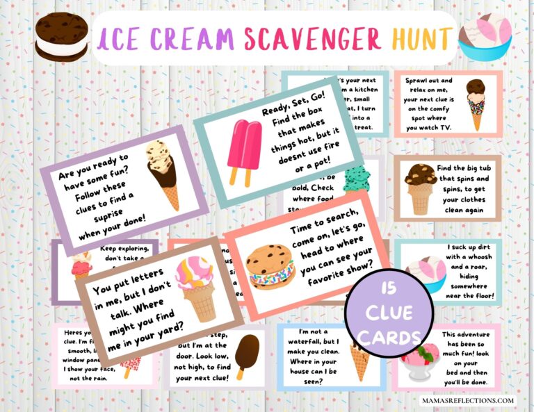 Ice Cream Scavenger Hunt