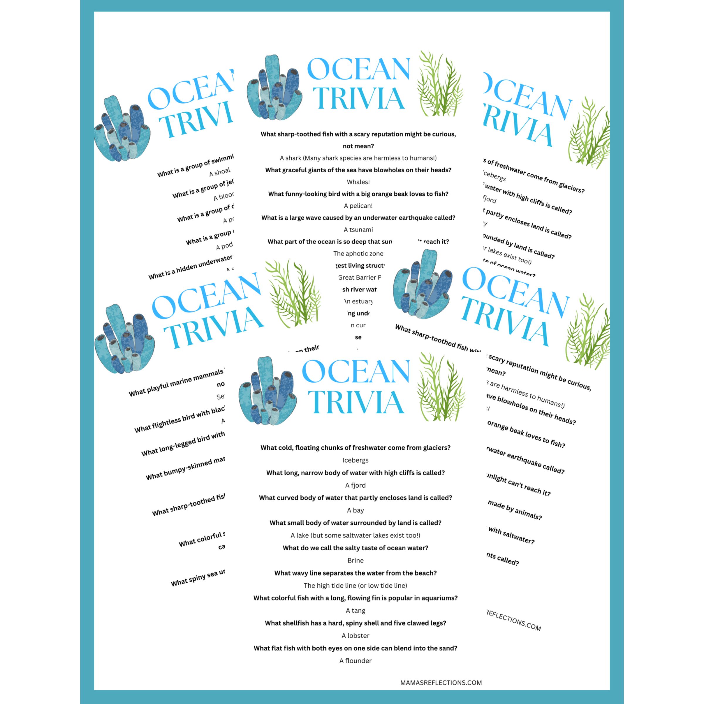 61 Ocean Trivia Questions
