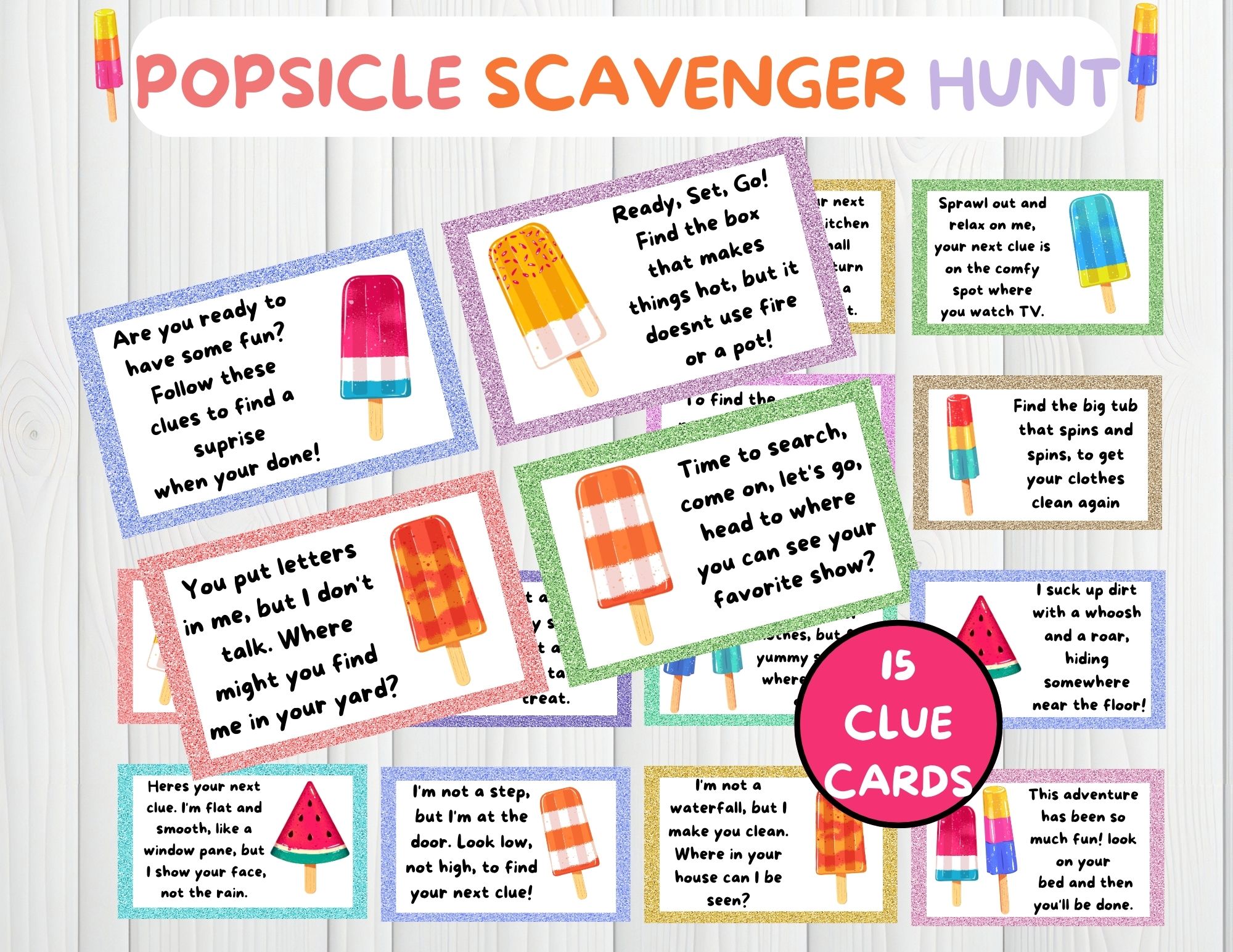 Popsicle scavenger hunt cover image