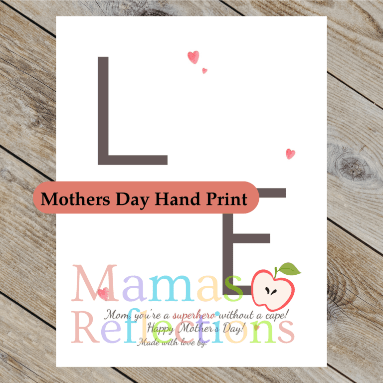 Mothers Day Hand Print Activity