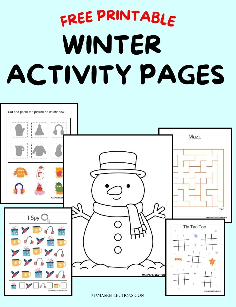 winter activity pages