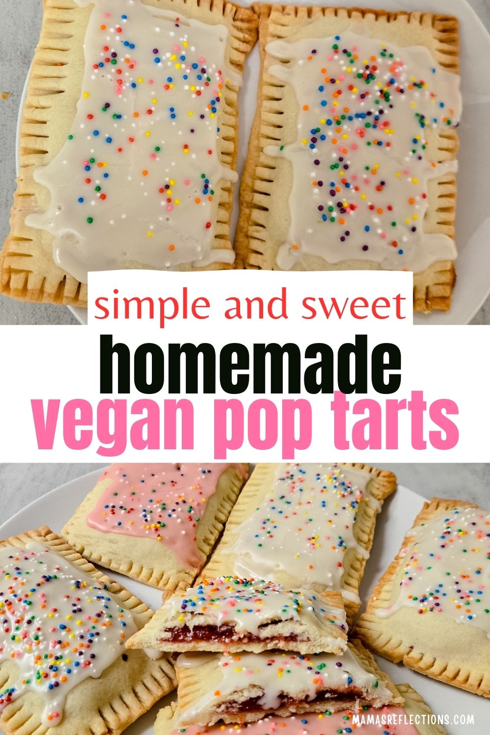 Easy vegan strawberry pop tarts made with a flaky crust and sweet strawberry filling. These homemade pop tarts are a fun, kid-friendly baking recipe and perfect for breakfast or dessert.