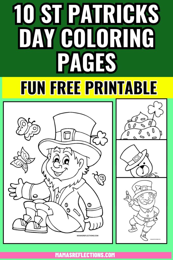 St Patrick’s Day Coloring Pages for Kids (Free Printable)