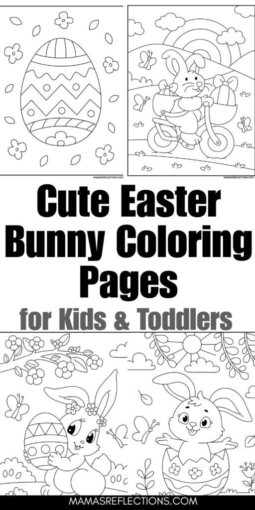 Cute Easter Bunny Coloring Pages - Simple Recipes and Printables ...