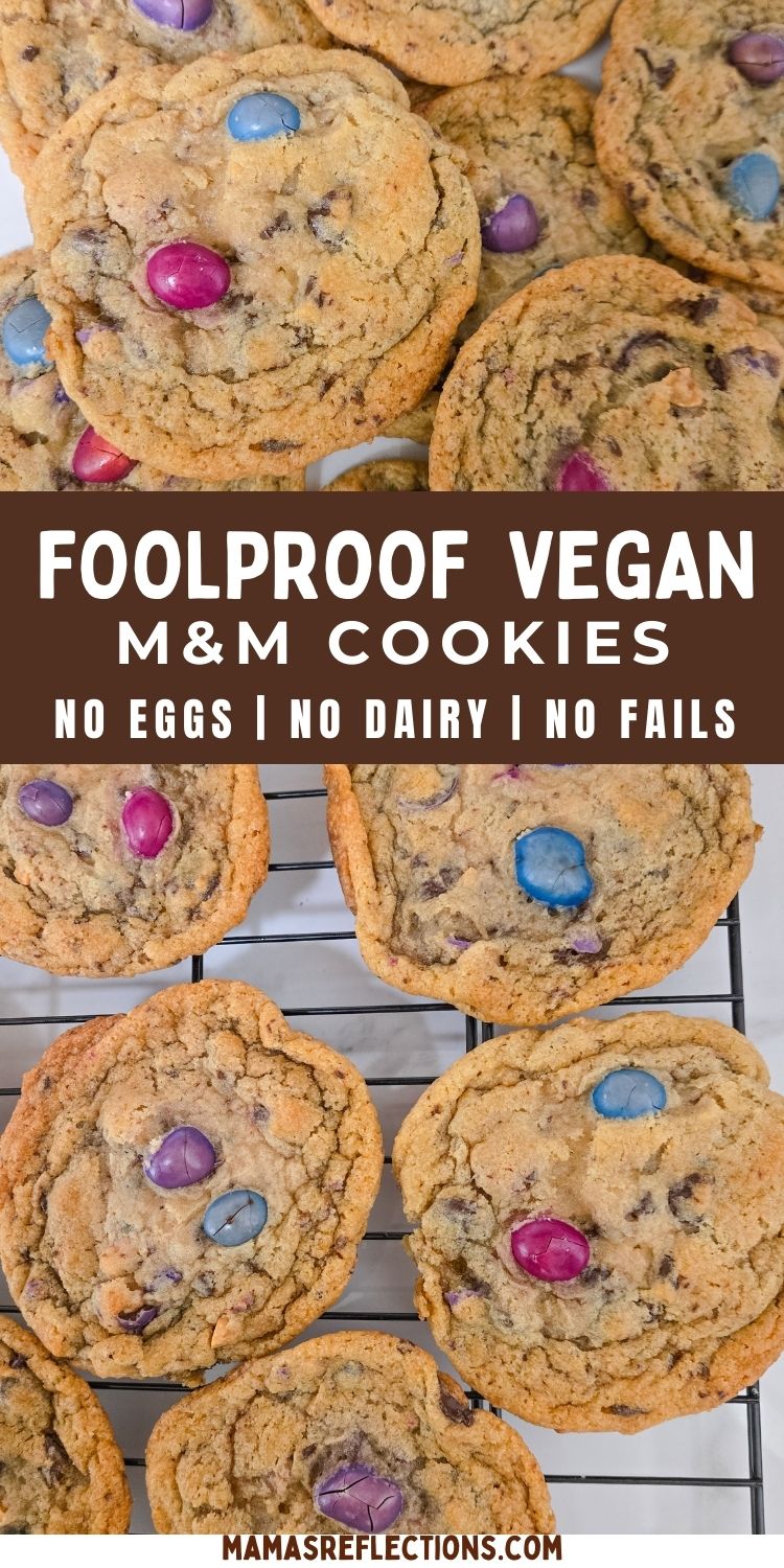 Chewy-Vegan-M&M-Cookies