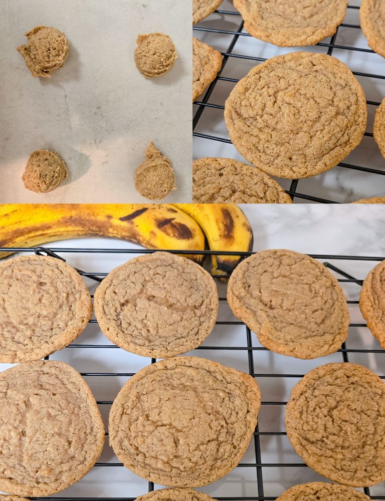 vegan banana bread cookies