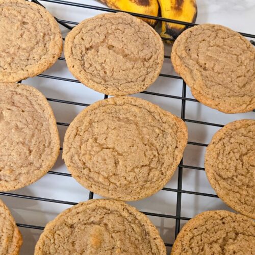 vegan banana bread cookies