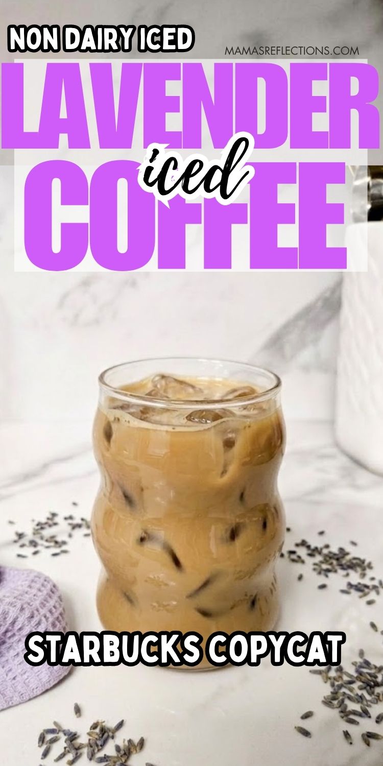 iced lavender latte