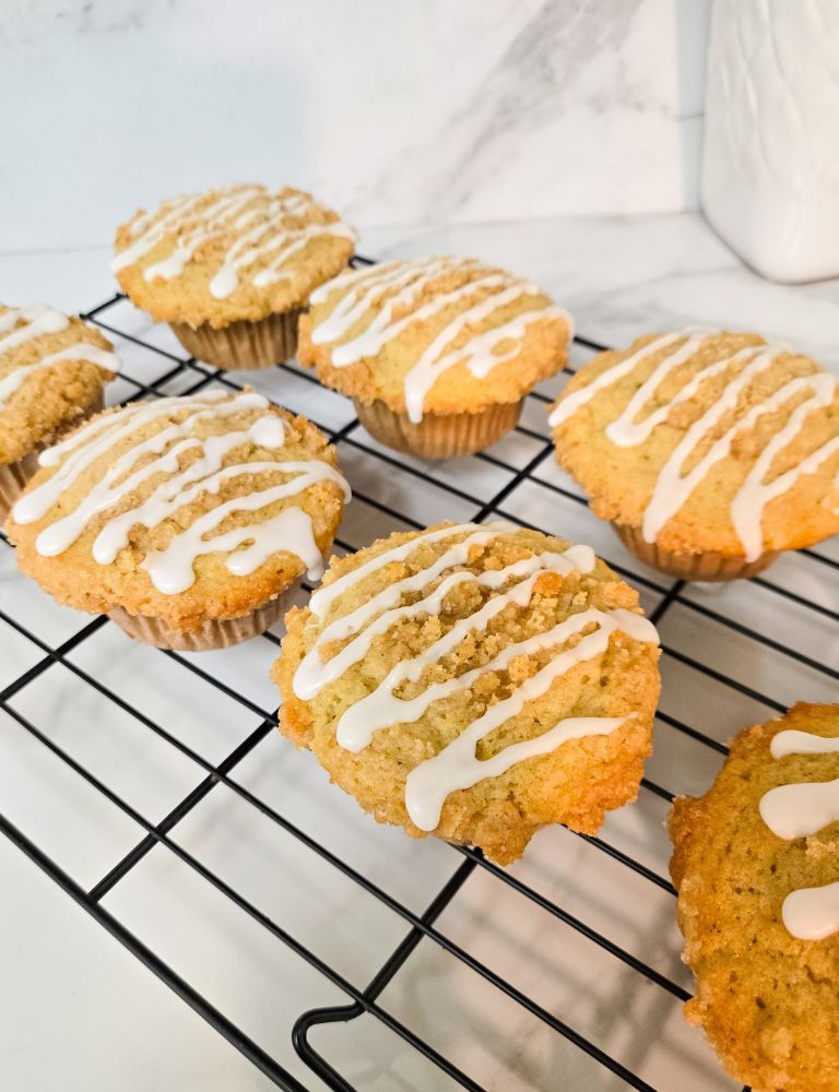 Moist & Fluffy Vegan Lemon Crumb Muffins