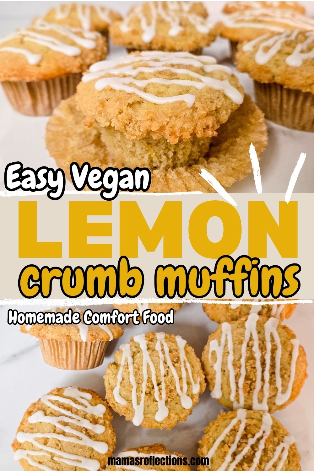 Moist & Fluffy Vegan Lemon Crumb Muffins