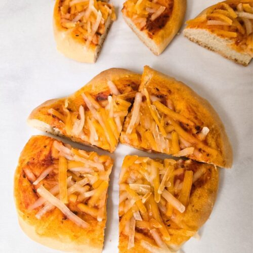 mini vegan pizza