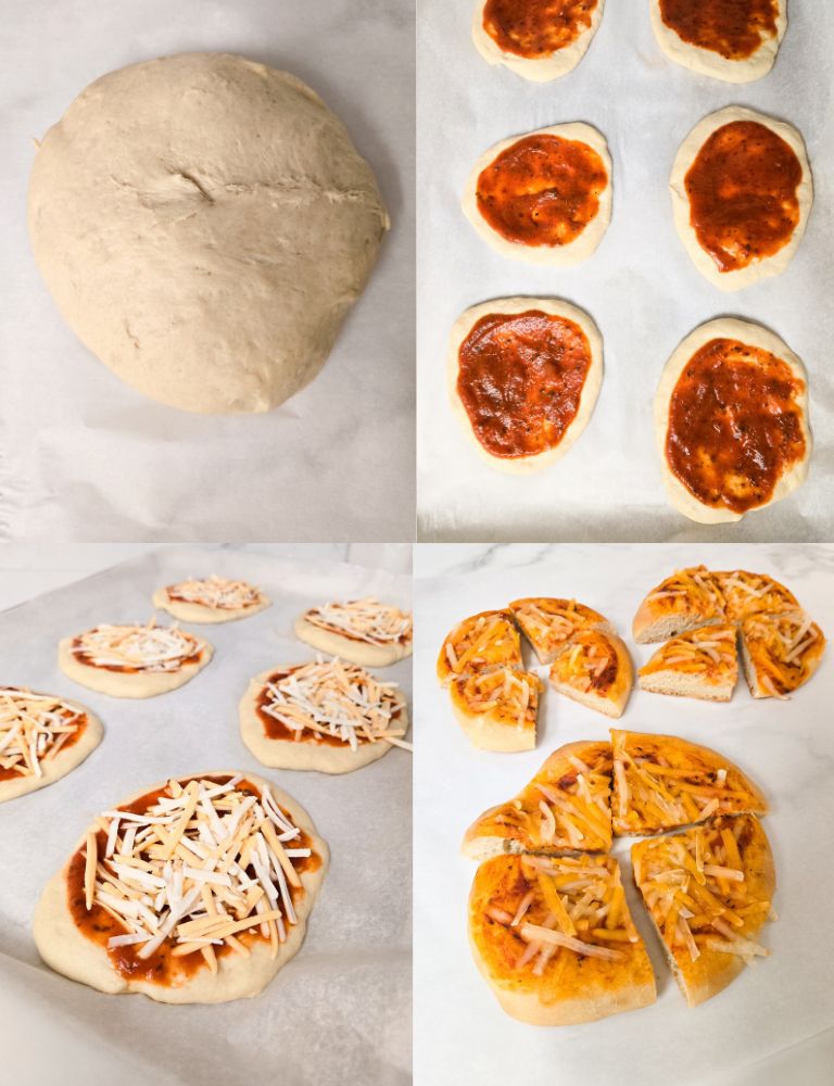 mini vegan pizza