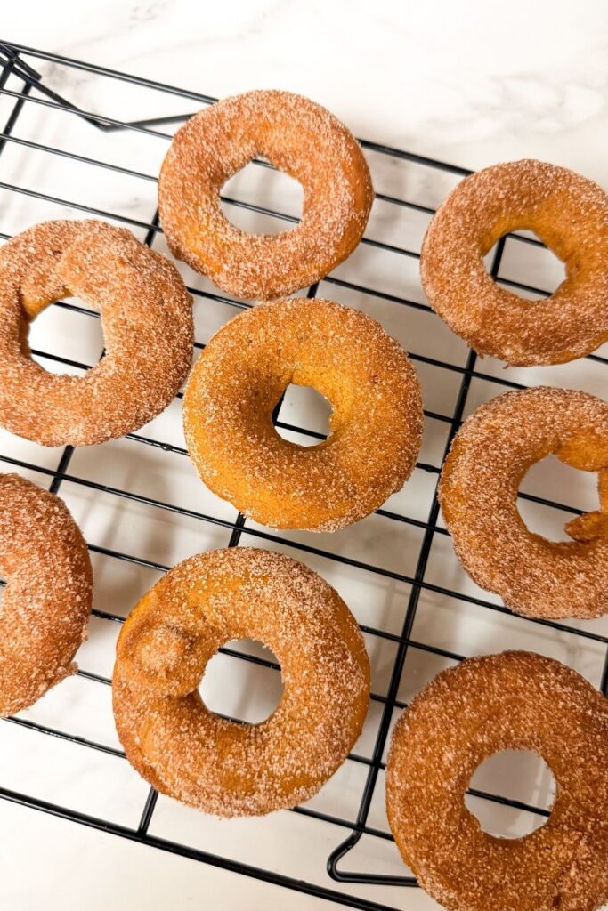 Baked Vegan Pumpkin Donuts