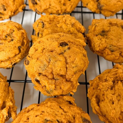 vegan pumpkin chocolate chip cookies